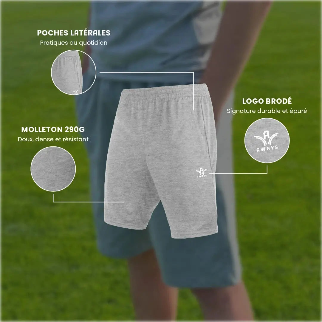 Short Aways Everest gris - détails et caractéristiques