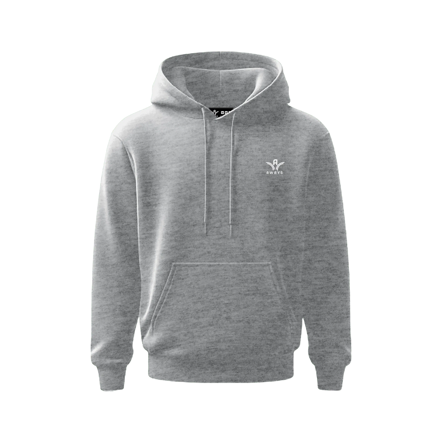 Sweat à capuche Aways Everest gris – vue de face