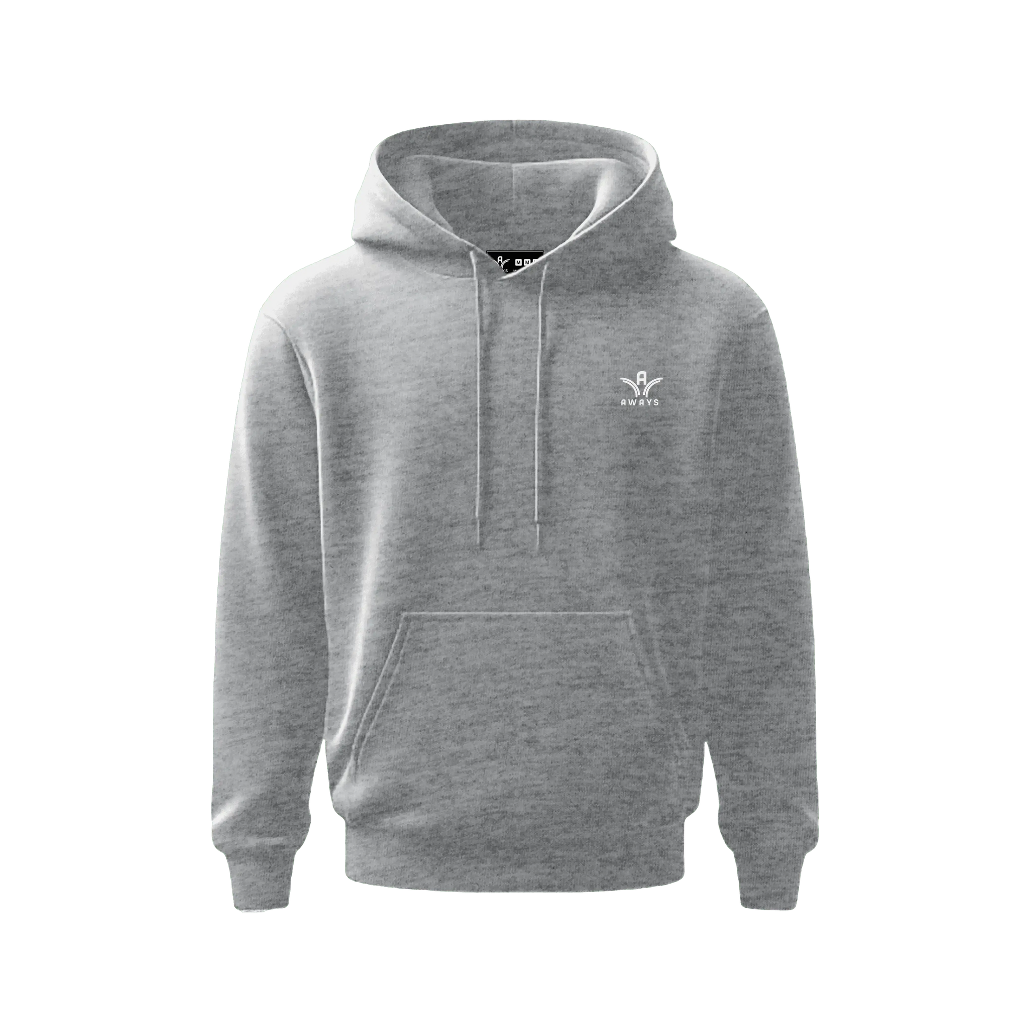 Sweat à capuche Aways Everest gris – vue de face