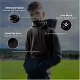Sweat à capuche Aways Everest noir – détails et caractéristiques