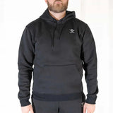 Sweat à capuche Aways Everest noir porté – vue de face