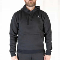 Sweat à capuche Aways Everest noir porté – vue de face