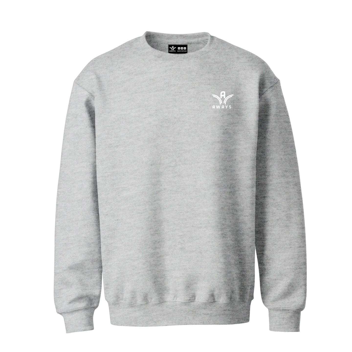 Sweat col rond Aways Everest gris – vue de face