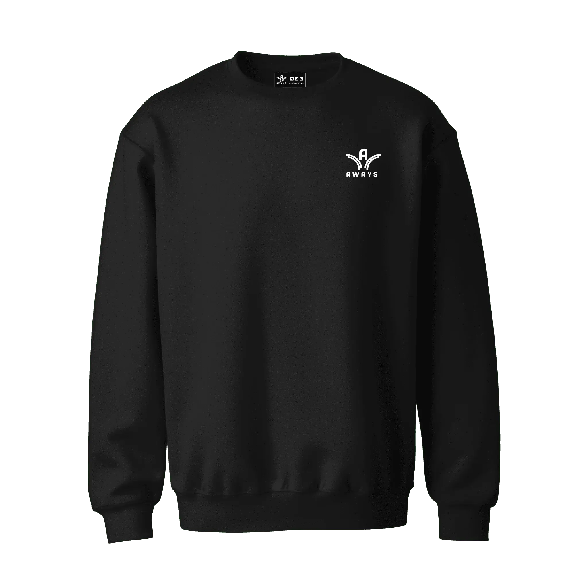 Sweat col rond Aways Everest noir – vue de face