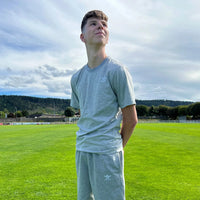 T-shirt Aways Everest gris porté – vue de profil